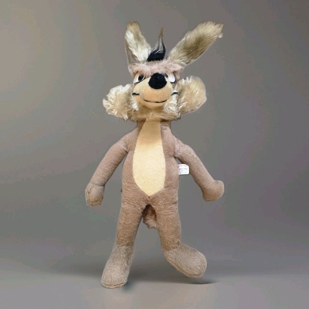 Vintage Warner Bros 1971 Plush Wile E. Coyote Stuffed Toy Animal 24"